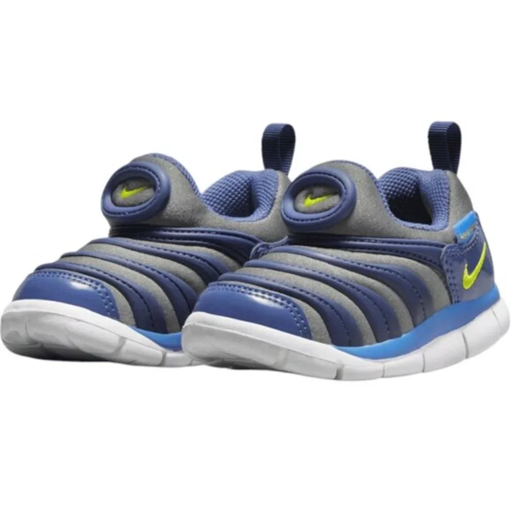 Nike Dynamo Free Navy Gray Toddler Kid Child Shoe Size 5C NEW‎ 343938-030